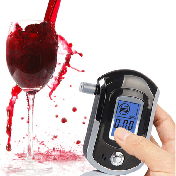 Hot Selling Portable Smart Breath Alcohol Tester Digital LCD Breathalyzer Analyzer AT6000