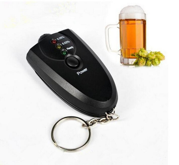 Mini Accurate Breathalyzer Keychain Breath Alcohol Tester with Flashlight Alcohol Breath Analyzer Digital Breathalyzer