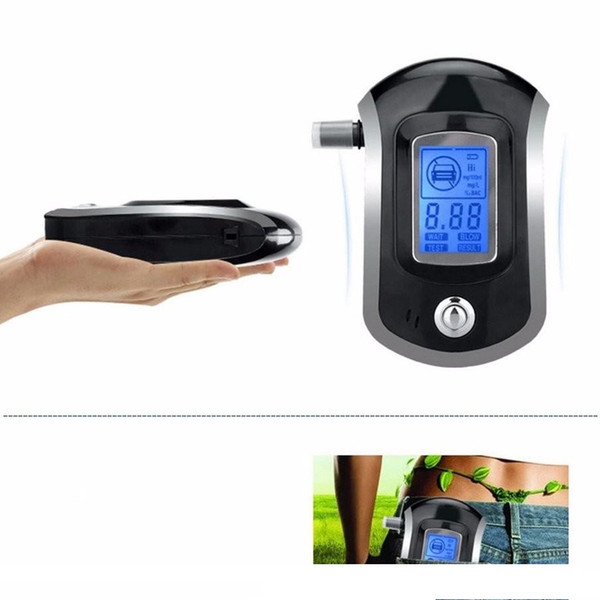 2018 Professional Mini Police Digital LCD Screen Breath Alcohol Tester Breathalyzer Patent AT6000 update version Alcoholimetro