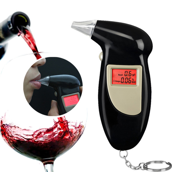 Breathalyzer PFT-68S Digital alcohol tester with keychain High Quality Best Selling Drive Safety Digital 10pcs/lot