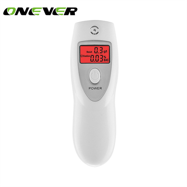 Onever Portable LCD Digital Breath Alcohol Tester Analyser Breathalyzer Inhaler Alcohol meters Display with Backlight alcoholime