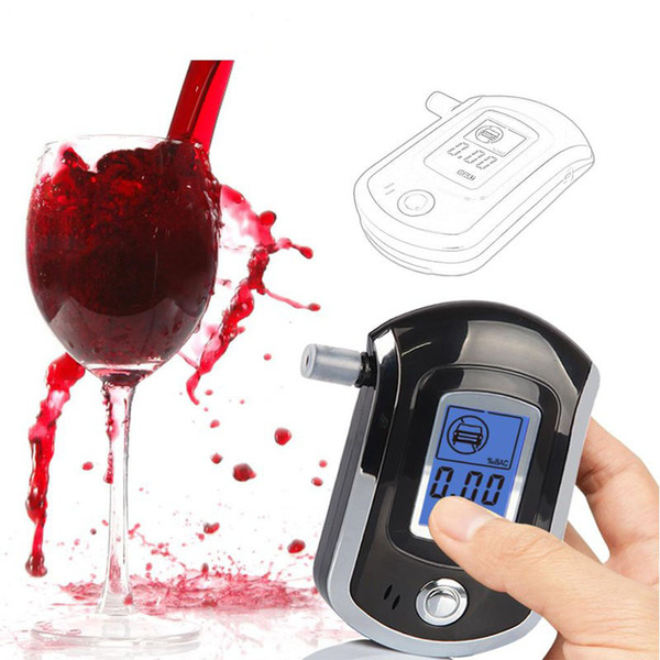 AT-6000 alcohol tester high precision digital portable wine the body of alcohol testing instrument High quality Free Shipping