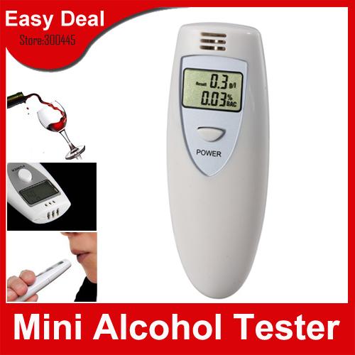 Perssonal LCD Alcohol Tester Digital Breath Analyzer Breathalyzer For Drive Safety 5Pcs/Lot Free Shipping