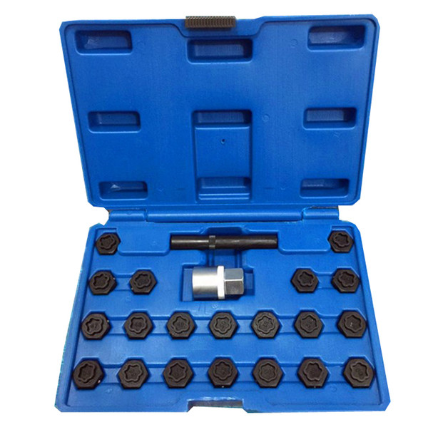 22 PCS Anti-theft screw tool kit wheel locking screw socket for BMW