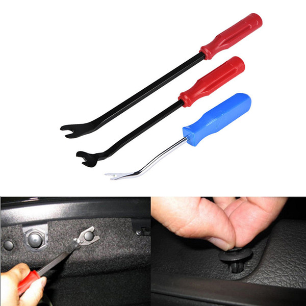 3X Car Door Panel Upholstery Clip Trim Remove Fasten Pliers Tool Screwdriver Kit