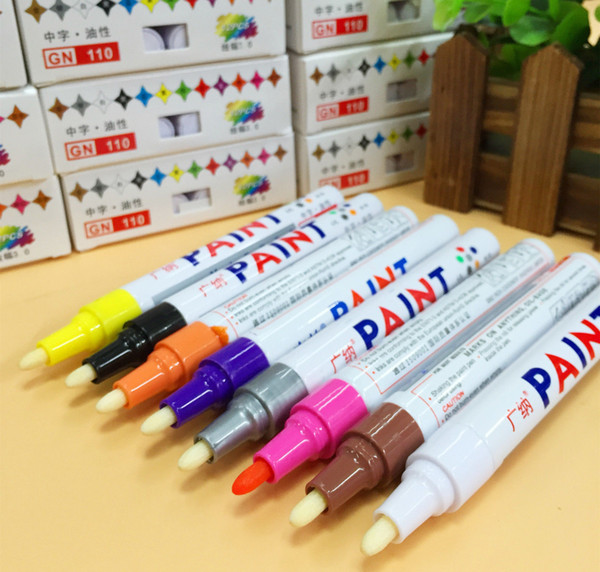 1 Set 12Pcs Universal Waterproof Permanent Paint Marker Pen Car Tyre Tire Tread Rubber Metal