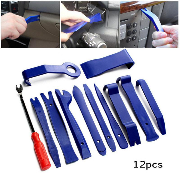 New 12pcs/ set Universal Car Audio Prying Plate Screwdriver Combination Repair Removal Kit