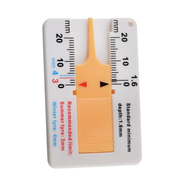 Tyre Tread Depth Gauge Caliper Car Motorcycle Caravan Trailer Wheel Measure &Wholesale Free Shipping