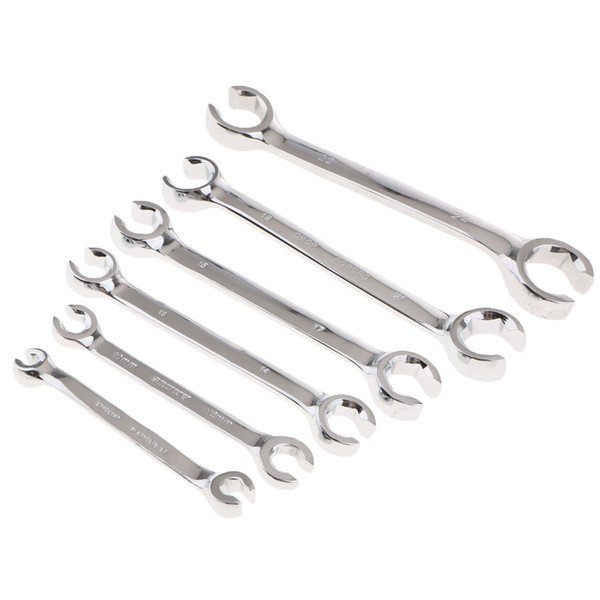 6 Pieces 6x8 10x12 13x14 15x17 19x21 22x24mm Double Open End Spanner Wrench