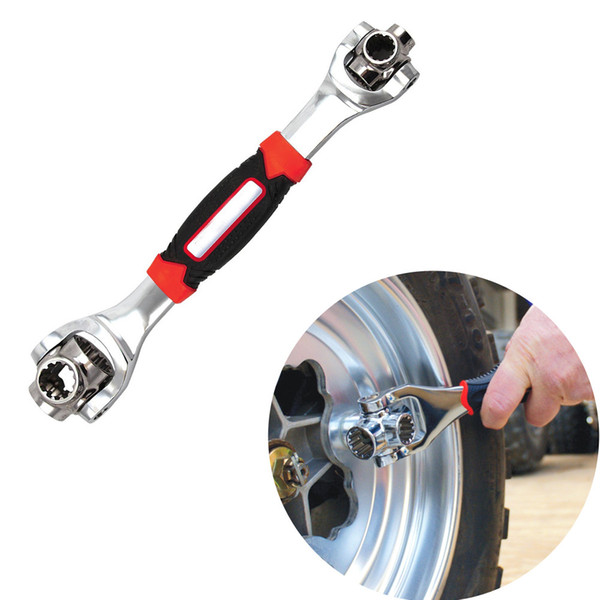 Car Tire Repair tools 48 in 1 Socket Wrench In One Socket Works With Spline Bolts Any Size Stand