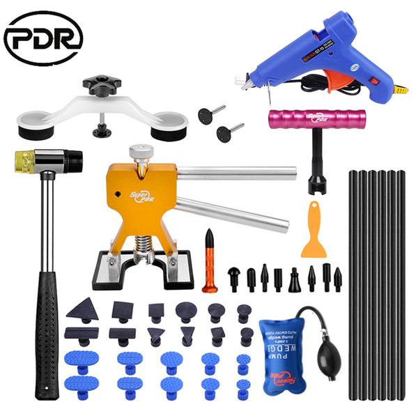 PDR Tools To Remove Dents Repair Kit Auto Tools Car Dent Repair Puller Bridge Glue Gun Adhesive Aluminum Pen Lock Opening Tools