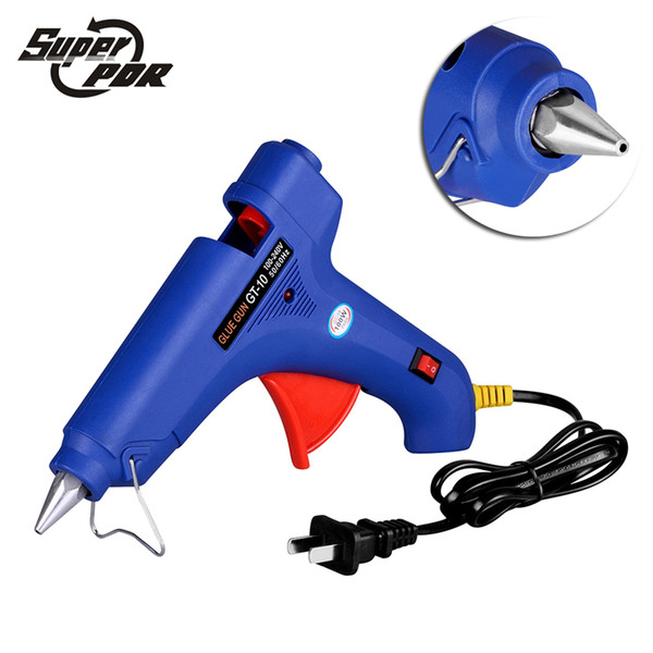 Super PDR 100W Hot Melt Glue Gun 100-240V Electric Heat Temperature Tool Fit 11mm Glue Stick EU AU UK Conversion Plug