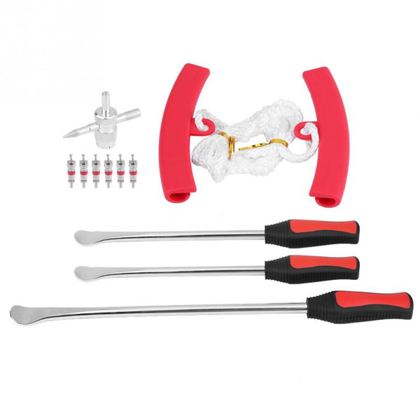 1Set Motorcycle Bicycle Tire Changing Levers Spoon Tire Iron Kit Changing Lever Tools Professional Repair Tools