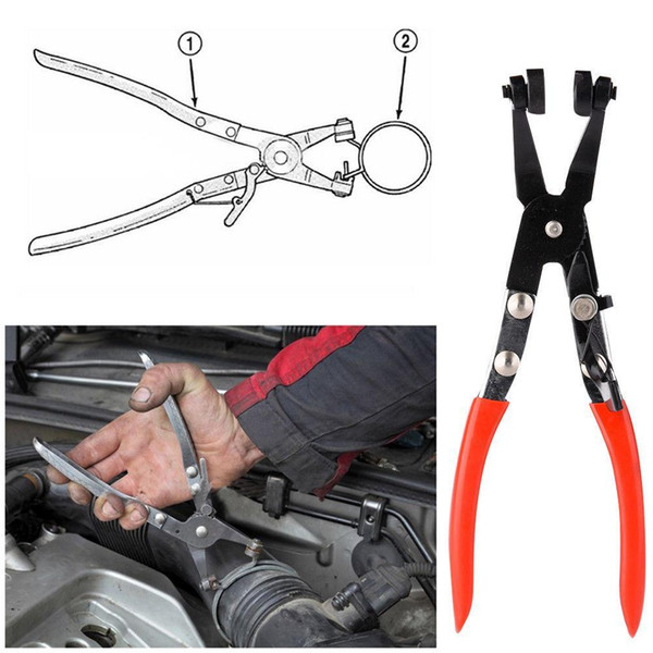 Auto Vehicle Tools Hose Clamp Tools 45 Degree Angle Bent Nose Hose Clamp Hose Clip Gas Pipe Pliers For Auto Car Repair