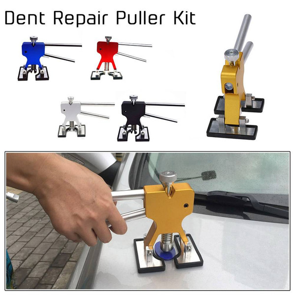 Car Body Repairing Tools Paintless Dent Removal Dent Puller + 18 Dent Lifter Guides Hand Tool Set Tool Kit Tools