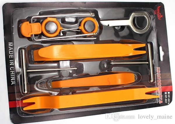 12Pcs Practical Install Removal Repair Tool For Car Audio Orange free shipping V-009