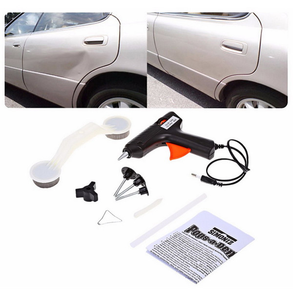 Car styling covers car body damage repair removal tool glue gun diypaint care car repair tools kit fix it pop a dent