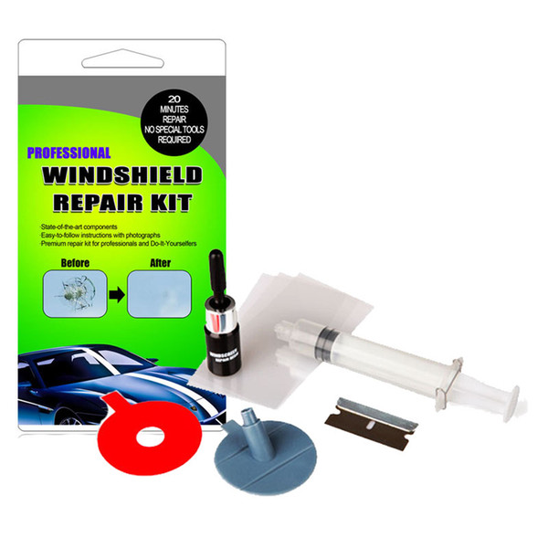 Windshield Repair Kit Auto Car Glass Windscreen for Chip Crack Bullseye Protective Decorative Stickers DIY Repair Kits Set Tools