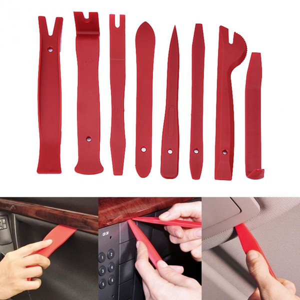 Freeshipping 13Pcs Car Trim Removal Tool Universal Car Door Panel Trim Dashboard Clips Pliers Fastener Removal Tools Kit Car-Styling