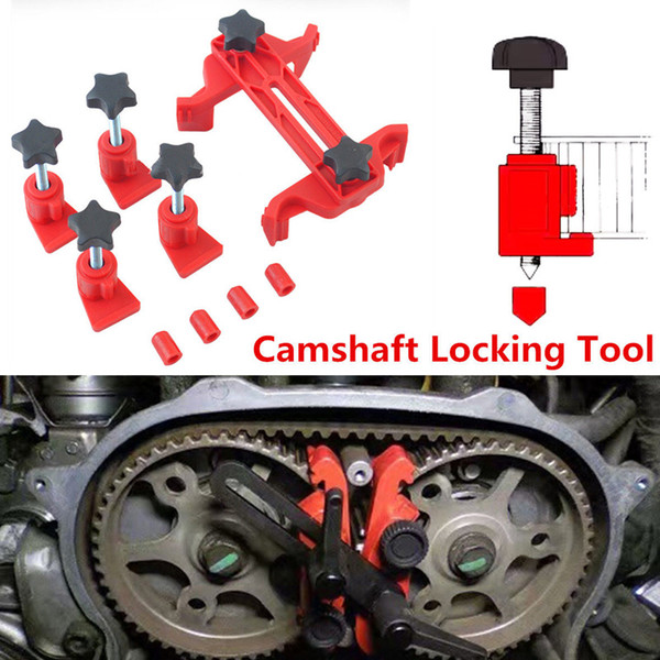 Sale~ 5x Universal Dual Cam Clamp Camshaft Timing Sprocket Gear Locking Tool Kit