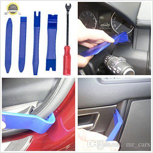 5 PCS Plastic Car Auto Door Interior Trim Removal Panel Clip Pry Open Bar Tool Kit High Quality Hand Tools Set BBA138