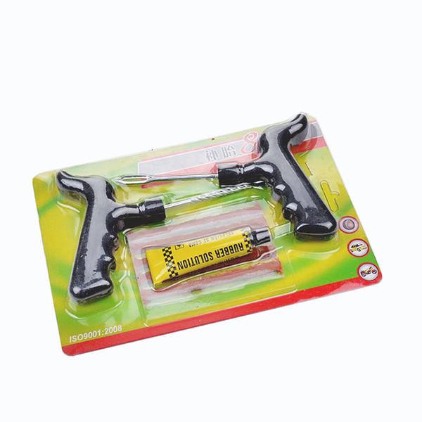 Automobile tire repair kit vacuum tire tyre repair tool with glue strip glue large repair suit general