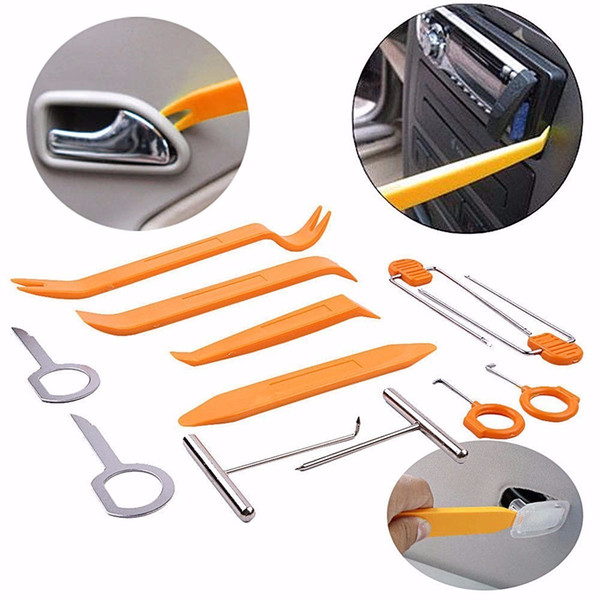 12 PCS Car Stereo Installation Tools Original Radio Removal Panel Door Clip Panel Trim Kits Dash Audio Removal Herramentas