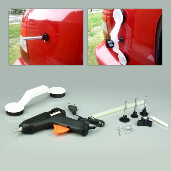 Free shipping Car Dent Repair Tool Removal Hand Repair Kit Car Door Body Vehicle Auto 40W Hot Melt Glue Gun+Glue Stick Pulling Bridge Device