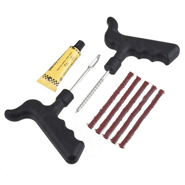 New Car Bike Auto Tubeless Tire Tyre Puncture Plug Repair Tool Kit Safety 5 Strip hot selling