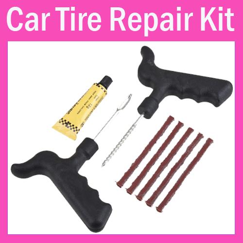 8set/lot Wholesale Car Bike Auto Tubeless Tire Tyre Puncture Plug Repair Cement Tool Kit Safety