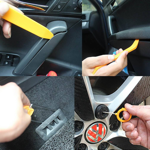 12pcs/Set Auto Car Radio Door Clip Panel Trim Dash Audio Removal Pry Repair Instraller Tool Kit Plastic Universal