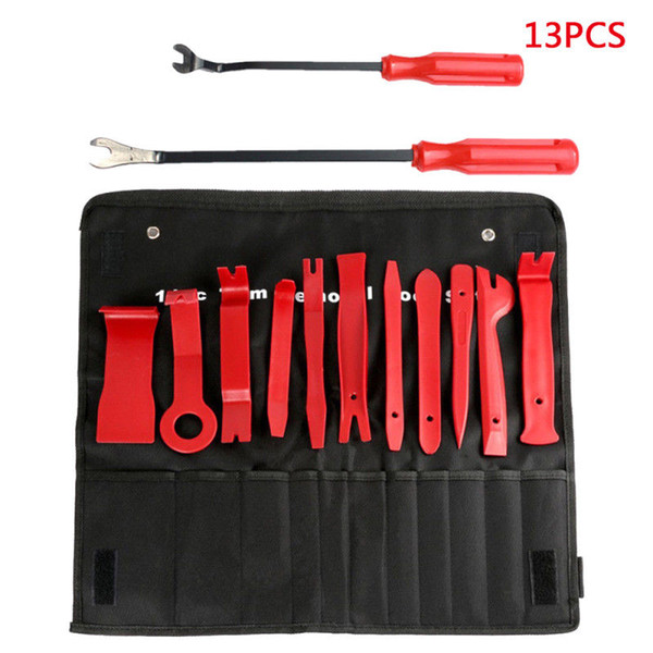 13Pcs/Set Car Audio Maintenance Kits Auto Trim Removal Tool Set with Fastener Removers Strong Nylon Door Panel Repair Tool Kit