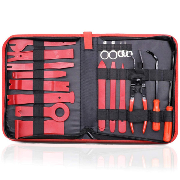 Car Trim Removal Tools Kit Auto Panel Dash Audio Radio Removal Installer Repair Pry Tools Kit Fastener Removal