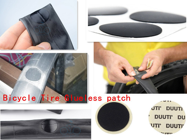 Wholesale-2pc MTB bike Tire patch Repair Tool kit Cycling Tire Glueless Patch Kit Bicycle Glueless Tire Tube Patch Bicycle Repair Tools