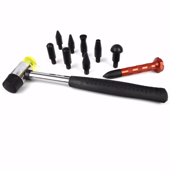 Paintless Dent Repair Hail Removal Tools Kit Tap Down Pen with 9 Heads PDR Tools Set Wholesale price pdr tools kit dent removal