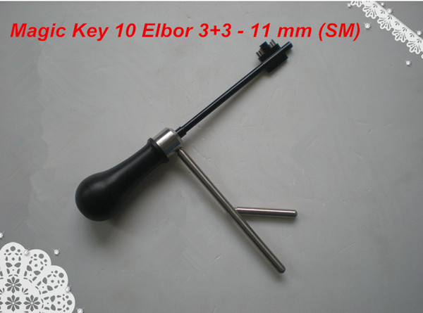 free shipping new arrival high quality MAGIC KEY 10 for Elbor 3+3, Rex, Klass- 11 mm (SM) decoder and pick tool locksmith tools