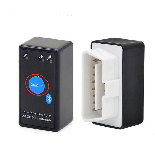 Mini Elm327 Bluetooth Scan Tool OBDII Interface v1.5 for Android with Power Switch
