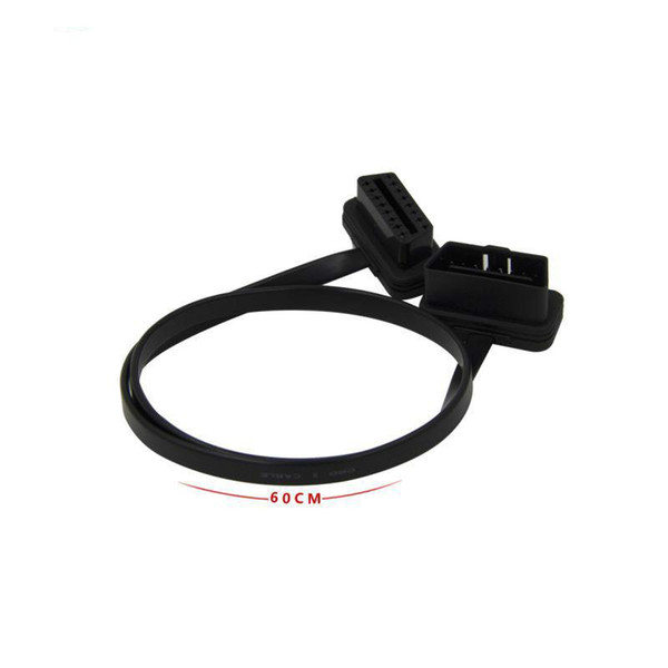 Car extension cord OBD2 ELM327 16Pin Male to Female Elbow Extension Extension Cable (Size: 60 cm)