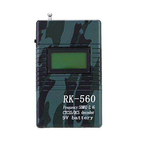 Fcarobd 1pc Portable Handheld Frequency Meter DCS CTCSS decoder Radio Frequency Counter Tester Monitor 2-Way Radio Walkie Talkie RK560