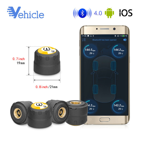 TPMS Bluetooth 4.0 TPMS Tire Pressure Monitoring BLE Tire Pressure Monitoring Alarming System Android / Tyre Tool