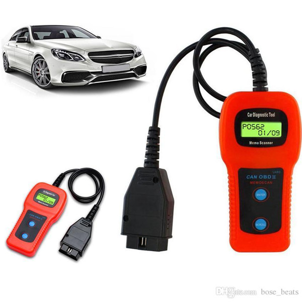 Car-Care U480 OBD2 OBDII OBD-II MEMO Scan MEMOSCAN LCD Car AUTO Truck Diagnostic Scanner Fault Code Reader Scan Tool GGA270