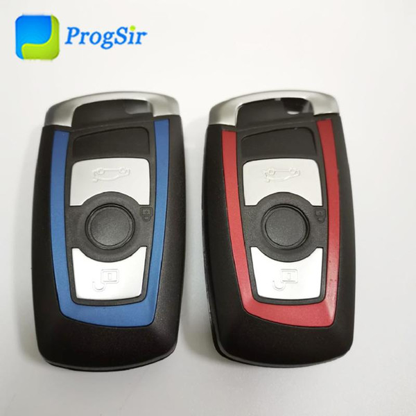 Blue Red 3 button 4button remote key case shell for CAS4 FEM F Series