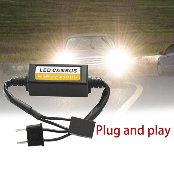 1Pc 9-36V H7 LED Decoder Anti Flicker Car Headlight Adapter Error Free LED Canbus Headlight Decoder Canceller Car Supplies