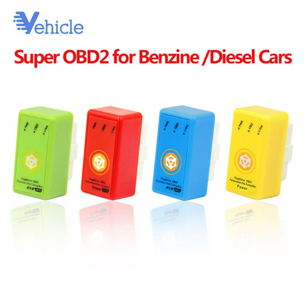 Plug and Drive SuperOBD2 Performance Chip Tuning Box for Benzine Fuel Saving for Diesel OBD2 Cars increase engine performance