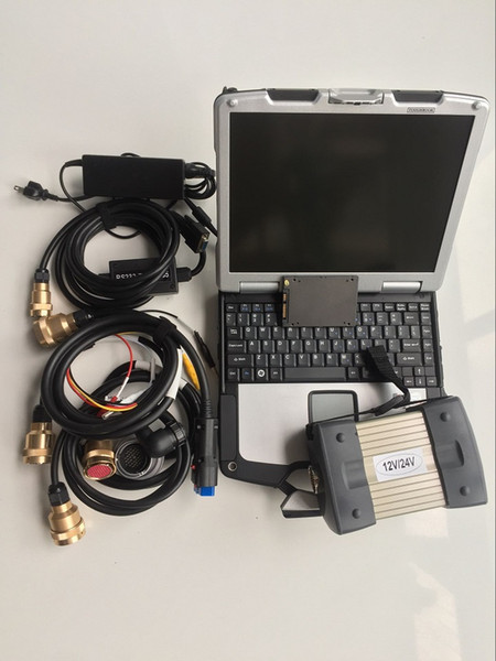 MB Star C3 Full Set Diagnostic Tool with 2014.12 Soft-ware SSD and CF-30 used Laptop