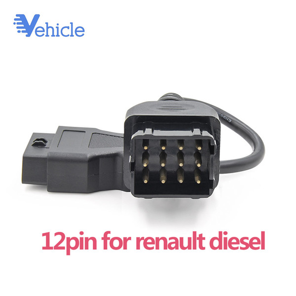 12pin for diesel to OBD2 16pin to connect compatible tcs diagnostic tools OBD OBD2 Diagnostic Tool Scanner Connector