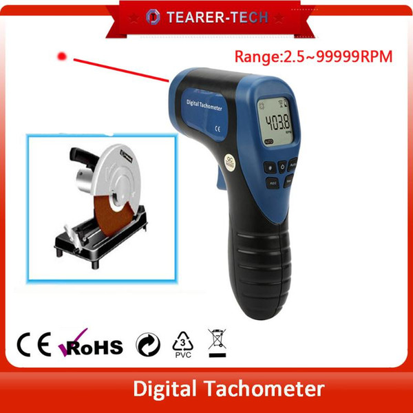 Car Digital LCD Photo Tachometer Non-Contact RPM Meter Motor Speed Gauge Car Speed Tach Meter Speedometer Repair Tool