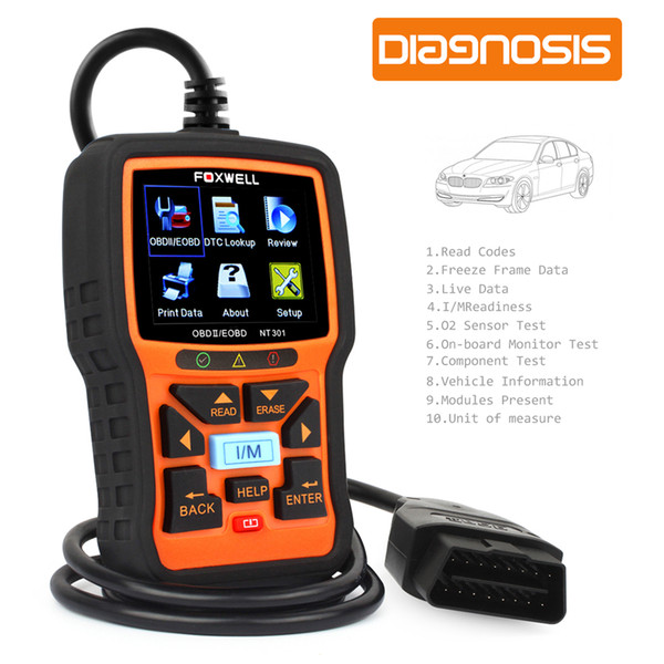 Automotive Scanner OBD OBD2 Auto Diagnostic Tool Engine Fault Code Reader with O2 Sensor Scan Tool Code Scanner