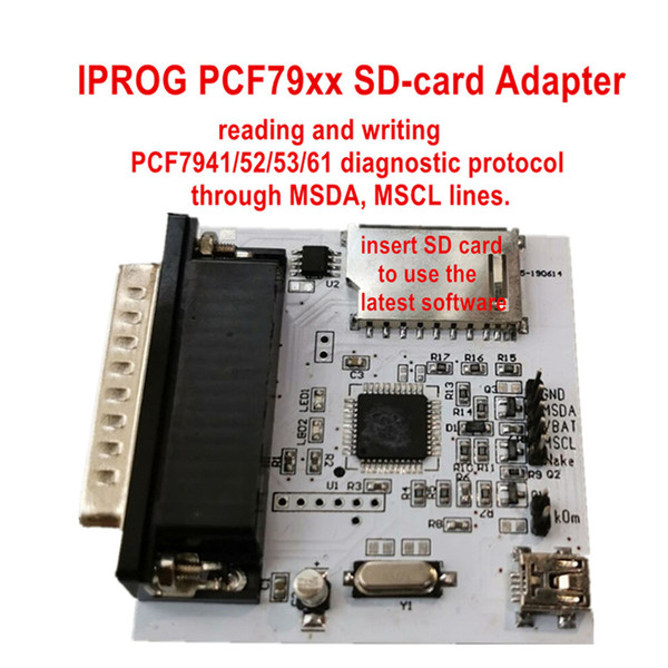 IPROG PCF79XX Adapter SD Adapter SD-card read and write PCF7941/52/53/61 for IPROG