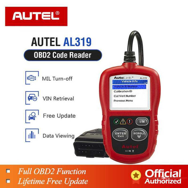 Autel AutoLink AL319 Auto Code Reader Diagnostic Tool OBD2 Scanner autel al319 automotriz read and erase code PK elm327 ML319